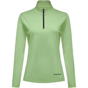 �S�A�E�F�A ���f�B�[�X �A�E�^�[ �W���P�b�g�E�u���]�� GOREWEAR Everyday Mid 1/4-Zip Jacket - Women'sprin green �O���[��