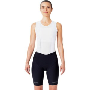 �S�A�E�F�A ���f�B�[�X �{�g���X �n�[�t�p���c�E�V���[�c �V���[�g�p���c GOREWEAR Distance Bib Shorts+ 2.0 - Women's Black �u���b�N