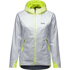 �S�A�E�F�A ���f�B�[�X �A�E�^�[ �W���P�b�g�E�u���]�� GOREWEAR5 WINDSTOPPER Insulated Jacket - Women's White/Neon Yellow �z���C�g