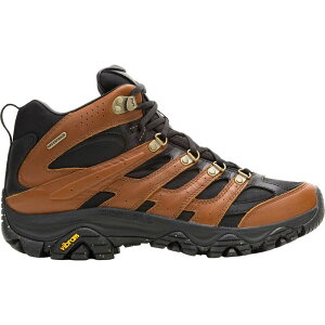 ������ �����Y �V���[�Y �u�[�c�E���C���u�[�c Merrell Moab 3 Luxe Ltr Mid WP Hiking Boot - Men's Black/Brown �u���b�N
