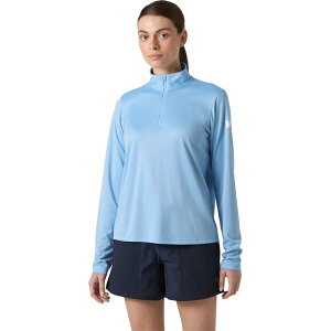 �w���[�n���Z�� ���f�B�[�X �g�b�v�X T�V���c Helly Hansen HH Tech 1/2-Zip Top - Women's Bright Blue �u���[
