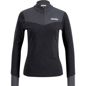 �X�E�B�b�N�X ���f�B�[�X �g�b�v�X T�V���c Swix Dynamic Midlayer 1/2-Zip Top - Women's Black/Phantom �u���b�N