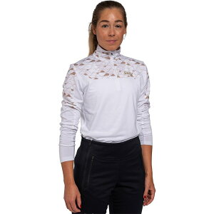 �X�E�B�b�N�X ���f�B�[�X �g�b�v�X T�V���c Swix Infinity Light 1/2-Zip Top - Women's Bright White/Dune �z���C�g