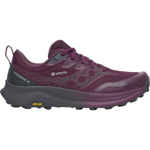 �T�b�J�j�[ ���f�B�[�X �V���[�Y �X�j�[�J�[ Saucony Peregrine 16 GTX Trail Running Shoe - Women's Eggplant/Ebony