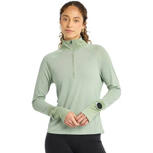 �I�C�Z�� ���f�B�[�X �g�b�v�X T�V���c �E�[�� Oiselle Flyout Wool 1/2-Zip Top - Women's Wild Spruce