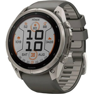 �K�[�~�� �����Y �A�N�Z�T���[ �r���v Garmin Fenix 9 Pro Solar Sport Watch Titanium/Pebble Gray �O���[