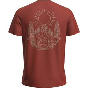 �A�C�X�u���[�J�[ �����Y �g�b�v�X �V���c Icebreaker Merino 150 Tech Lite Forest Footsteps T-Shirt - Men's Agate �t�H���X�g