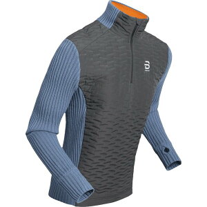 �r������ �_�[�� �����Y �A�E�^�[ �j�b�g�E�Z�[�^�[ Bjorn Daehlie Comfy 2.0 1/2-Zip Top - Men's Elemental Blue �u���[
