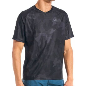 ジョルダーノ メンズ Tシャツ トップス MTB Short-Sleeve Jersey - Men's Black Camo