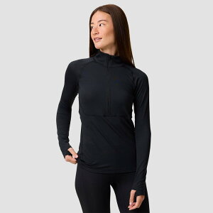 �o�b�N�J���g���[ ���f�B�[�X �g�b�v�X T�V���c Backcountry BGA Pines Microgrid Ultra-Lt Baselayer 1/2-Zip Top - Women's Black �u���b�N
