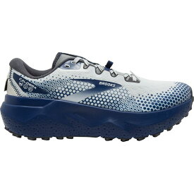 ブルックス メンズ スニーカー シューズ Caldera 6 Trail Running Shoe - Men's Oyster/Blue Depths/Pearl