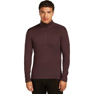 �A�C�X�u���[�J�[ �����Y �g�b�v�X T�V���c ���� Icebreaker Merino 260 Tech Long-Sleeve 1/2-Zip Top - Men's Java