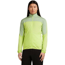 アイスブレーカー メンズ トップス Tシャツ フリース Icebreaker Merino Blend 300 RealFleece Descender LS Zip Top - Men's Peridot/Seaglass/Cb