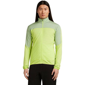 �A�C�X�u���[�J�[ �����Y �g�b�v�X T�V���c �t���[�X Icebreaker Merino Blend 300 RealFleece Descender LS Zip Top - Men's Peridot/Seaglass/Cb