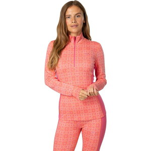 �J�� �c���[ ���f�B�[�X �g�b�v�X T�V���c Kari Traa Rose Half-Zip Top - Women's Bubblegum