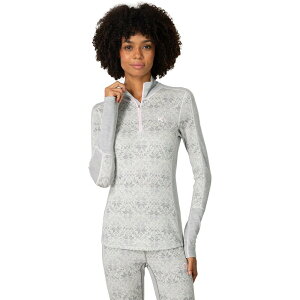 �J�� �c���[ ���f�B�[�X �g�b�v�X T�V���c Kari Traanna 1/2-Zip Top - Women's Light Grey Melange �O���[