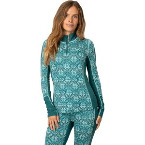 �J�� �c���[ ���f�B�[�X �g�b�v�X T�V���c Kari Traanna 1/2-Zip Top - Women's Peacock