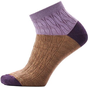 �X�}�[�g�E�[�� ���f�B�[�X �A���_�[�E�F�A �C�� �A���N�� �u�[�c Smartwool Everyday Cable Ankle Boot Sock - Women's Mocha ���J