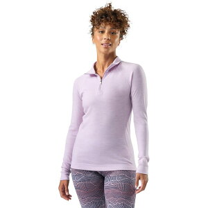 �X�}�[�g�E�[�� ���f�B�[�X �g�b�v�X T�V���c Smartwool Classic Thermal Merino Base Layer 1/4-Zip Top - Women's Lavender Sky Heather �w�U�[