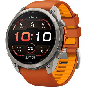 �K�[�~�� �����Y �A�N�Z�T���[ �r���v Garmin Fenix 9 Pro AMOLED Sport Watch Titanium/Autumn Orange �I�����W