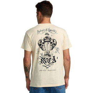 [J Y gbvX TVc RVCA Invisible Man Pocket T-Shirt - Men's Silver Bleach Vo[