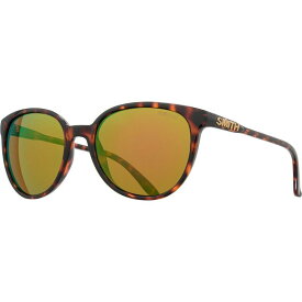 スミス レディース サングラス・アイウェア アクセサリー Cheetah Polarized Sunglasses - Women's Tortoise/ChromaPop Polarized Green Mirror