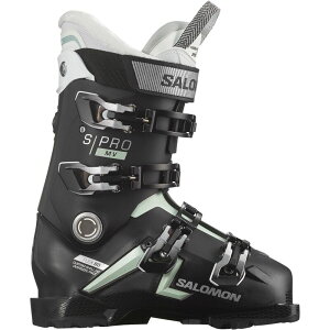 �T������ ���f�B�[�X �V���[�Y �u�[�c�E���C���u�[�c Salomon S/Pro MV 80 Cs GW Ski Boot - 2024 - Women's Black/White Moss/Silver Metallic �z���C�g