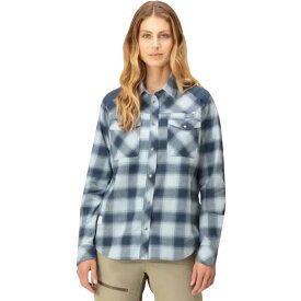 【送料無料】 ノローナ レディース Tシャツ トップス Svalbard Flannel Shirt - Women's Blue Fog/Indigo Night