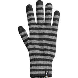 【送料無料】 スマートウール レディース 手袋 アクセサリー Striped Liner Glove Black