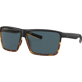 【送料無料】 コスタ メンズ サングラス・アイウェア アクセサリー Rincon 580P Polarized Sunglasses Matte Black/Shiny Tortoise Frame/Gray