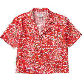 【送料無料】 ブリクストン レディース Tシャツ トップス Indo Linen Shirt - Women's Aloha Red