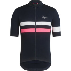 ���t�@ �����Y �g�b�v�X T�V���c �W���[�W�[ Rapha Brevet Jersey - Men's Dark Navy/High-Vis Pink/White �z���C�g