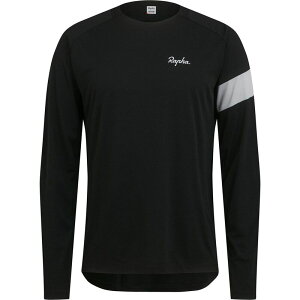 ���t�@ �����Y �g�b�v�X T�V���c ���� Rapha Trail Technical Long-Sleeve T-Shirt - Men's Black/Light Grey �u���b�N