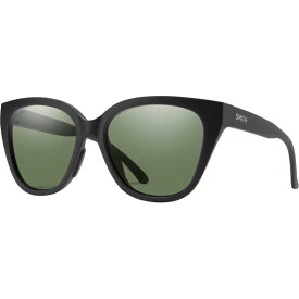 【送料無料】 スミス レディース サングラス・アイウェア アクセサリー Era ChromaPop Polarized Sunglasses - Women's Matte Black/ChromaPop Polarized Grey Green