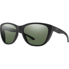 【送料無料】 スミス レディース サングラス・アイウェア アクセサリー Shoal ChromaPop Polarized Sunglasses Matte Black/ChromaPop Polar Gray Green