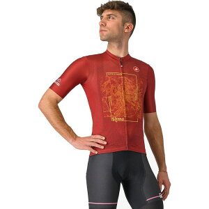�J�X�e�� �����Y �g�b�v�X T�V���c �W���[�W�[ Castelli #GIRO107 Jersey - Men's Roma Rosso Porpora