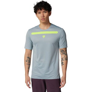 【送料無料】 フォックスレーシング メンズ Tシャツ トップス Flexair Short-Sleeve Jersey - Men's Aviation Race Gunmetal