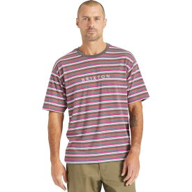 【送料無料】 ブリクストン メンズ Tシャツ トップス Hilt Boxy Alpha Line Short-Sleeve Knit T-Shirt - Men's Viva Multi Stripe