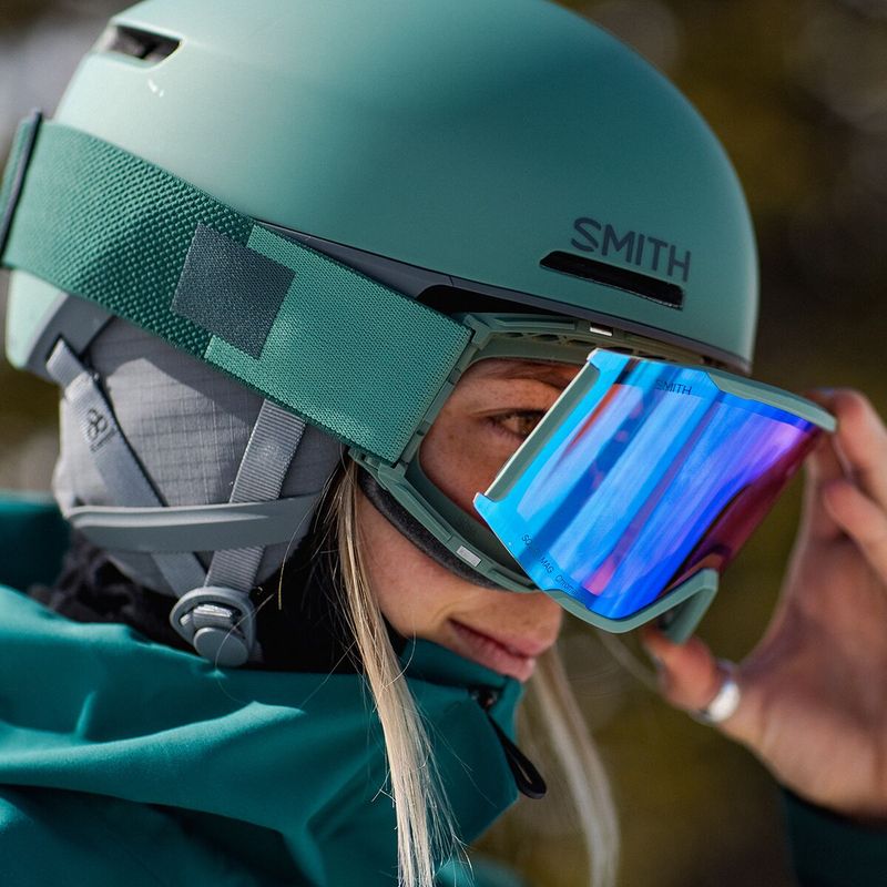 スミス メンズ サングラス・アイウェア アクセサリー Squad MAG Goggles Black ChromaPop Everyday Green  Mirror Extra Lens-ChromaPop Storm Blue Sensor Mirror 眼鏡・サングラス 