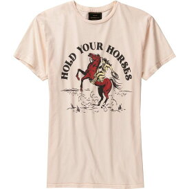 【送料無料】 オリジナル レトロ ブランド レディース Tシャツ トップス Hold Your Horses T-Shirt - Women's Pale Dogwood