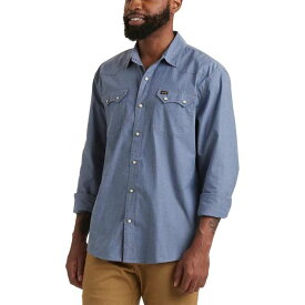 【送料無料】 ハウラーブラザーズ メンズ シャツ トップス Crosscut Snap Shirt - Men's Classic Blue Chambray