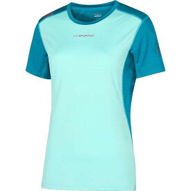 【送料無料】 ラスポルティバ レディース Tシャツ トップス Sunfire T-Shirt - Women's Turquoise/Crystal