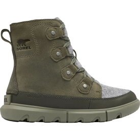 【送料無料】 ソレル レディース ブーツ・レインブーツ シューズ Explorer Next Joan WP Boot - Women's Stone Green/Alpine Tundra