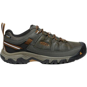 L[ Y V[Y Xj[J[ U[ KEEN Targhee III Waterproof Leather Hiking Shoe - Men's Black Olive/Golden Brown ubN