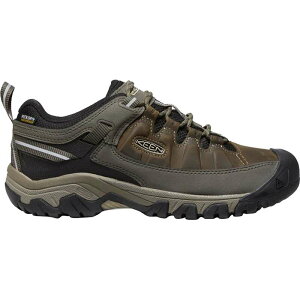 L[ Y V[Y Xj[J[ U[ KEEN Targhee III Waterproof Leather Wide Hiking Shoe - Men's Bungee Cord/Black ubN