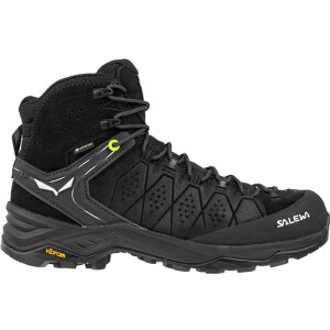 �T���� �����Y �V���[�Y �u�[�c�E���C���u�[�c Salewa Alp Trainer 2 Mid GTX Hiking Boot - Men's Black/Black �u���b�N