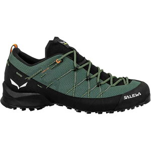 �T���� �����Y �V���[�Y �X�j�[�J�[ Salewa Wildfire 2 Hiking Shoe - Men's Raw Green/Black �u���b�N