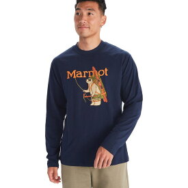 【送料無料】 マーモット メンズ Tシャツ トップス Backcountry Marty Long-Sleeve T-Shirt - Men's Arctic Navy