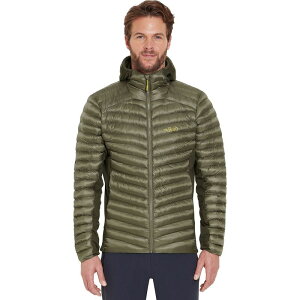u Y AE^[ WPbgEu] t[fbhWPbg WPbg Rab Cirrus Flex Hooded Jacket - Men's Light Khaki/Army A[~[