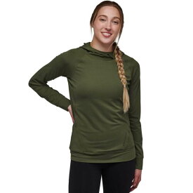 【送料無料】 ブラックダイヤモンド レディース Tシャツ トップス Alpenglow Hooded Long-Sleeve Shirt - Women's Tundra